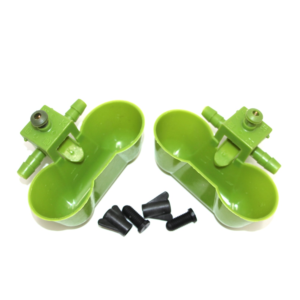 50PCS Automatic water fountain pet bird waterer waterers watering quail equipment blue birds drinking bowl poultry farming tools