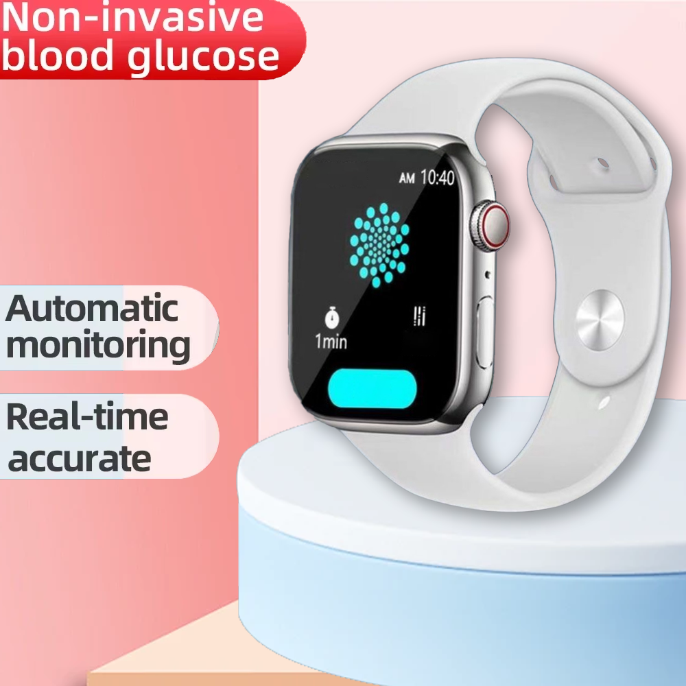 Medizinische EKG-Smartwatch für Erwachsene, Blutzucker, Blutfett, Harnsäure, Gesundheit, intelligentes Bluetooth, nicht-invasives Blutzuckermessgerät