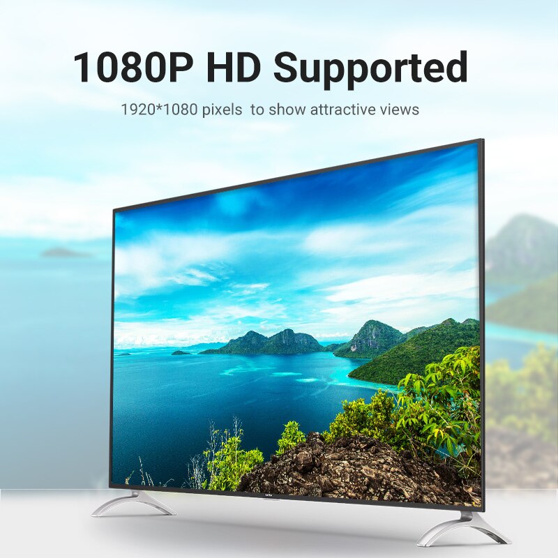 Vention-Cable VGA macho a macho, 1080P, 1m, 1,5 m, 5m, 10m, 20m, 15 Pines, para Monitor de ordenador y proyector