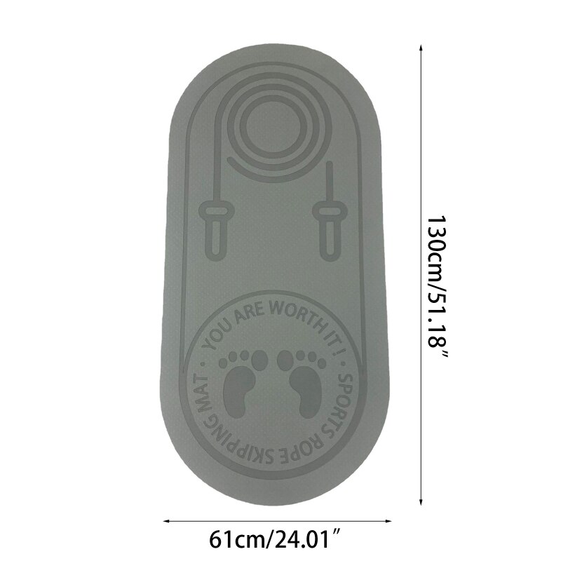 Rope Skipping Oefening Workout Mat Dikker Jump String Antislip Textuur Yoga Pad