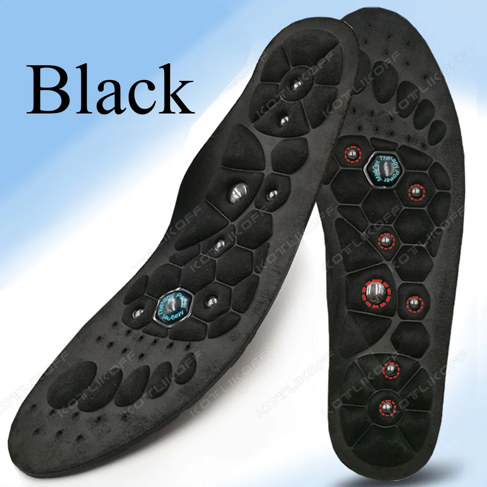 Medizinische Magnetische Therapie Sport Einlegesohlen Massage Fuß Gewicht Verlust Abnehmen Akupressur Einlegesohle Anti-müdigkeit Gesundheit Pflege Schuh Pads: Blau / 2.5