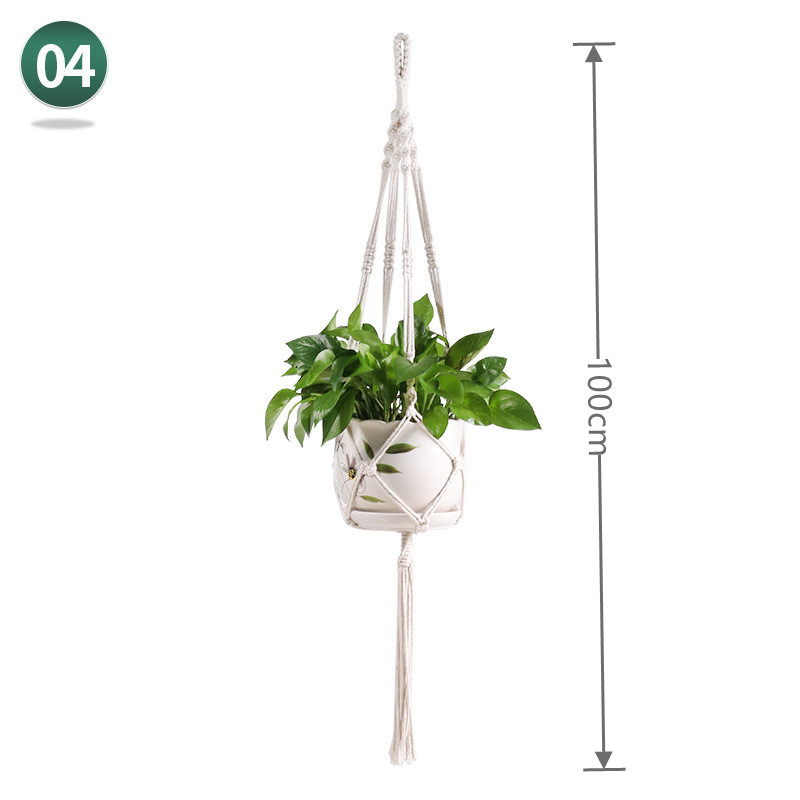 sales 100% handmade macrame plant hanger flower /pot hanger for wall decoration countyard garden: 04