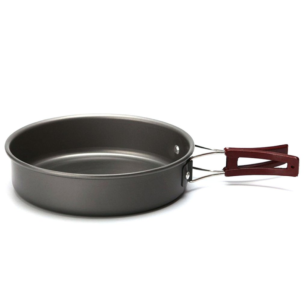 draussen Topf Lager picknick braten Pfanne tragbare einzelnen kochgeschirr Camping Aluminium utensilien antihaft Kessel Lager küche: Ursprünglich Titel