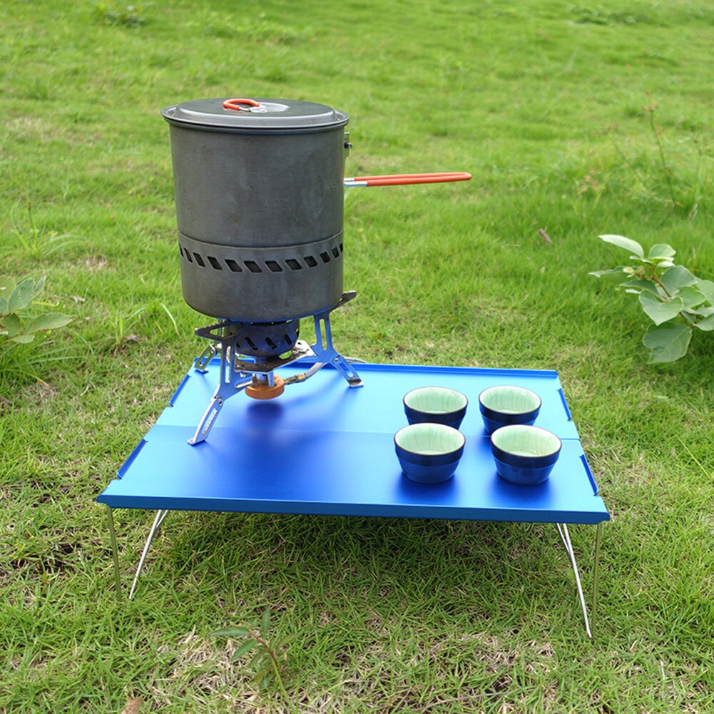 Mini Foldable Aluminium Alloy Table Desk Outdoor Garden Camping Hiking Picnic Tea Table Durable lightweight Desk