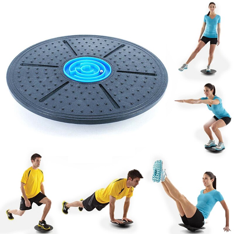 360Degree Fitness Balance Board Rotatable Massage Disc Round Plates Board Gym Waist Twisting Exerciser Stability Disc Round