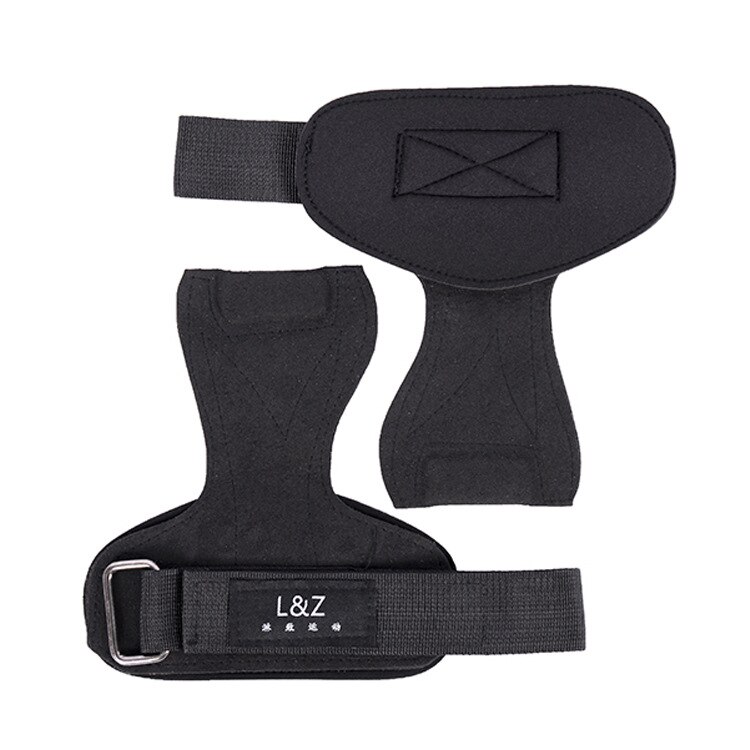 Pull-Ups, Harde Pull, Grip Met Fitness Handschoenen, Mannen Sport Wrist Guard, non-Slip Palm Guard Z40: Black