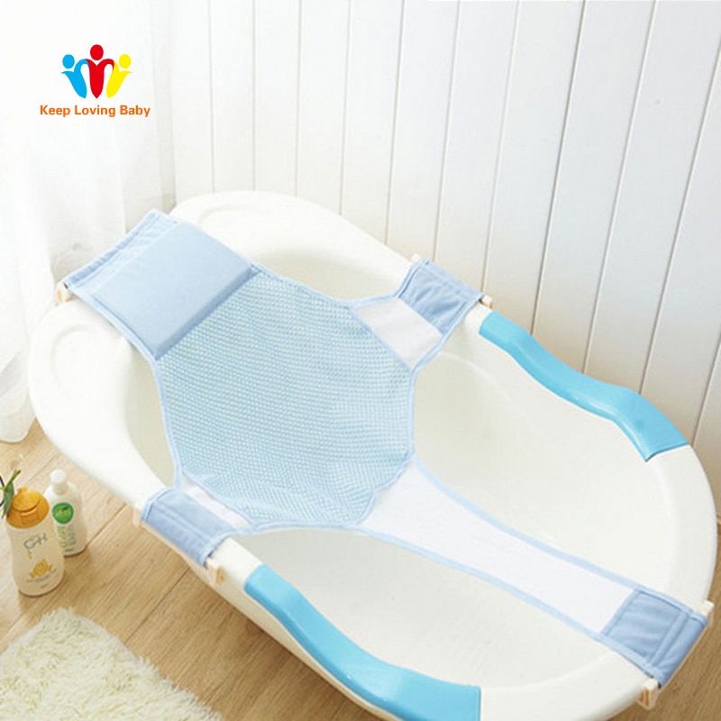 Pasgeboren Baby Baby Bad Seat Baby Care Verstelbare Netto Babybadje Zuigeling Kruis Bad Bed Veiligheid Ondersteuning Baby Shower bed
