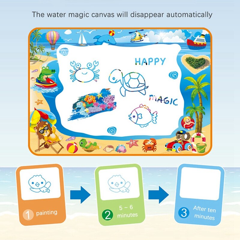 100 x 70cm wasser-leinwand kinder- #39 -schreib-graffiti-decke