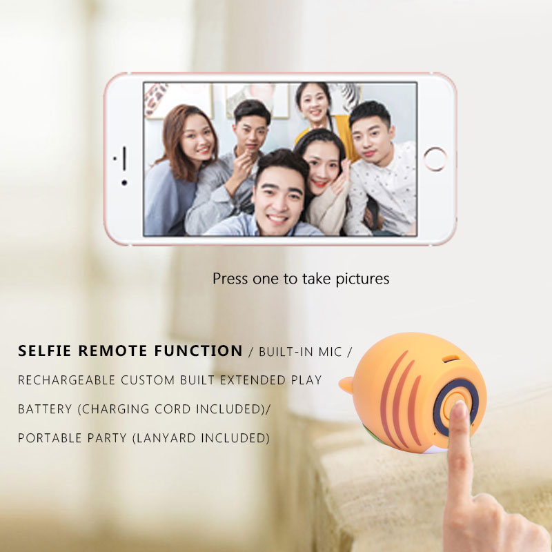 BM6DE Auto Mini Bluetooth Dier Kleine Luidspreker Draadloze Draagbare Muziek Subwoofer Kolom Bass Stereo Speler Luidspreker Kerstmis