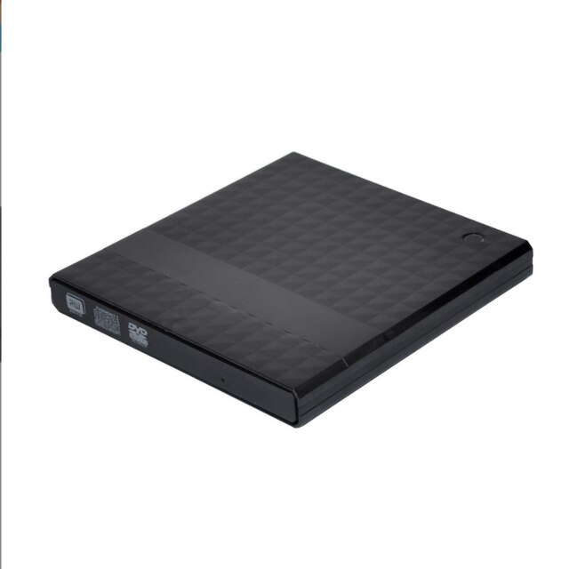 External DVD Burner USB3.0&amp;Type-C Optical Drive DVD-R Writer CD/DVD Player DVD-ROM Reader DVD-RW Recording for Notebook/Desktop: Cherkered appearance