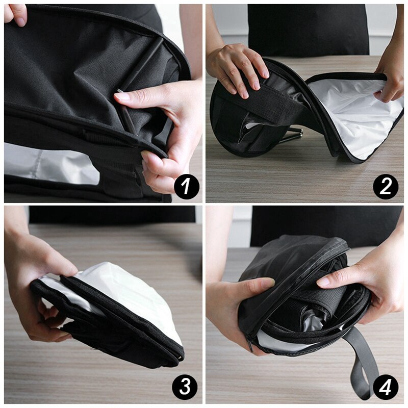 LED Flash Grid Light Folding Softbox Portable Portrait Special Durable Softbox Black
