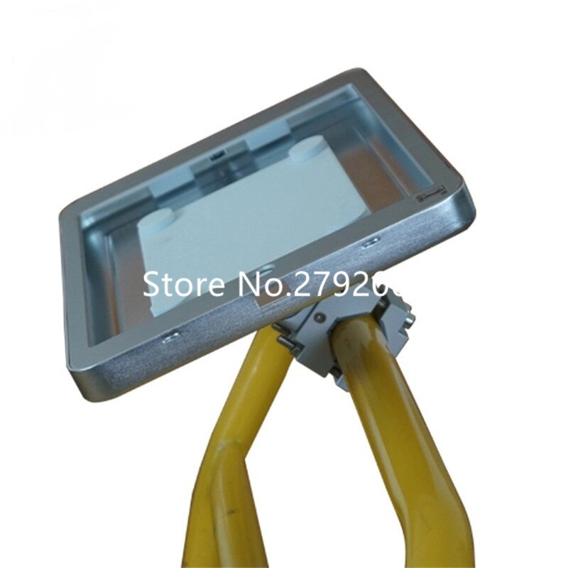 security enclosure for ipad pro 12.9 inch tablet stand holder,fixed on the shelf for warehouse management