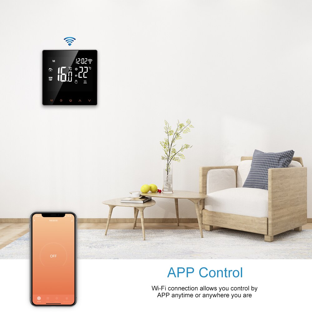 Aleleke Tuya Zigbee Vloerverwarming Controller Smart Boiler Thermostaat Radiator Elektrische Water Gas Temperatuur Google Home Alexa