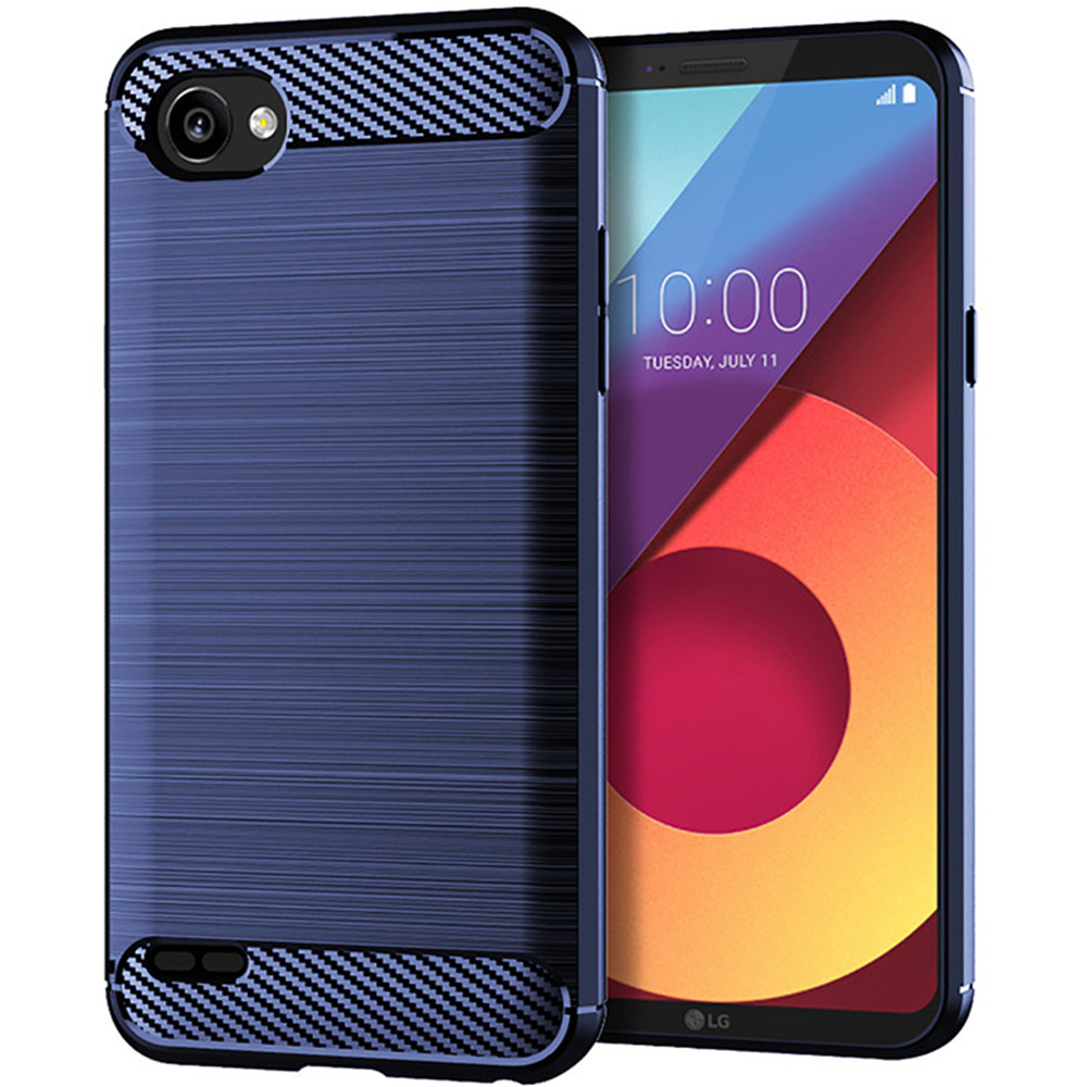 Coque de protection antichoc en Silicone pour LG, compatible modèles Q6 Plus, Q6, LGQ6