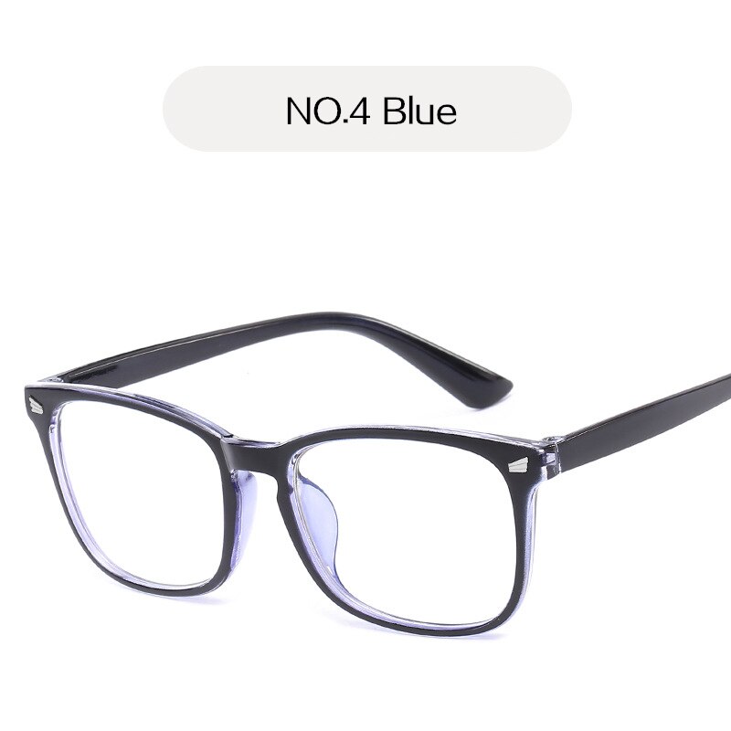 Yooske lås blå lys briller kvinder mænd overdimensioneret filter reducerer brillerammer til mænd computer blokerende beskyttelsesbriller briller: Blå