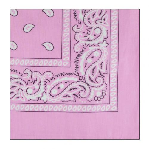 Hip hop bandana mand kvinder udendørs pandebånd hårbånd håndled wraps hår tørklæder paisley tørklæde hår tilbehør: Lyserød