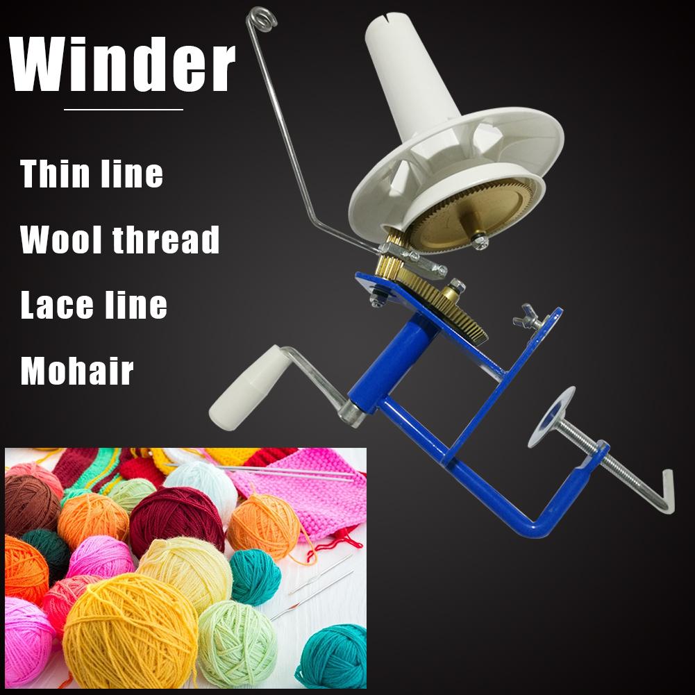Large Metal Yarn Fiber String Ball Wool Hand Operated Cable Winder Machine Household Winder Holder Winder Fiber Heavy Duty Tools