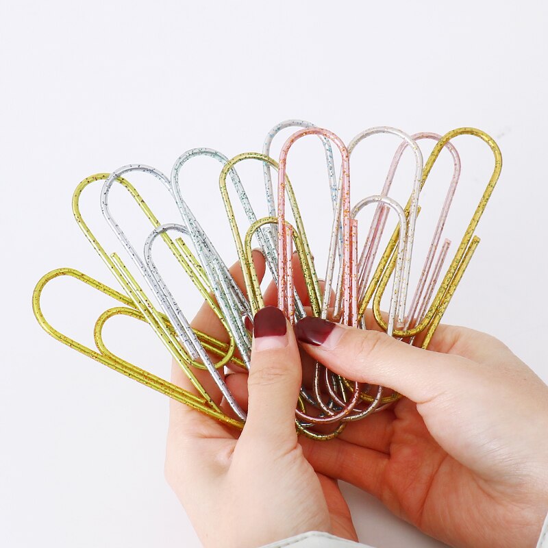 Large Paper Clip Pin Office Stationery Bookmark Clip Paperclip Paper Clips Decorative Cute Paper Clips Office Table Accessories