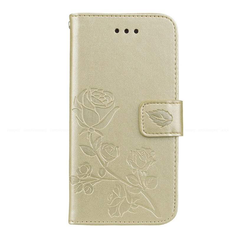 Étui à rabat en cuir pour huawei honor 5a y5 ii, housse pour huawei  y5 ii 5.0 étui portefeuille 2 pouces pour huawei honor  y5 ii 5a housse lyo -l21: Or