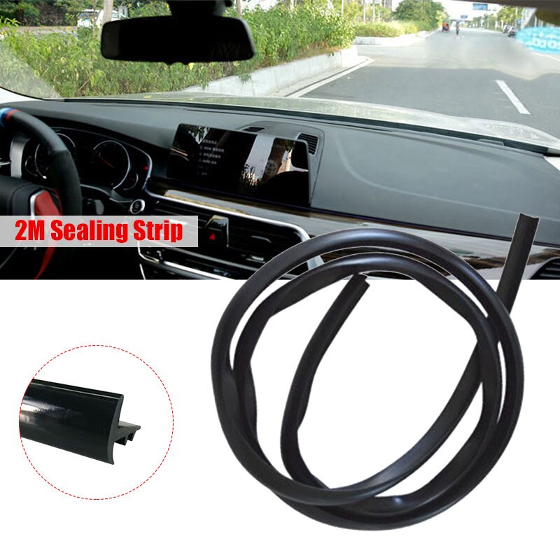 Sealing Strip Car Sealing Strip Universal Auto Sealing Strip Weatherstrip Sound Insulation Rubber 2M Durable