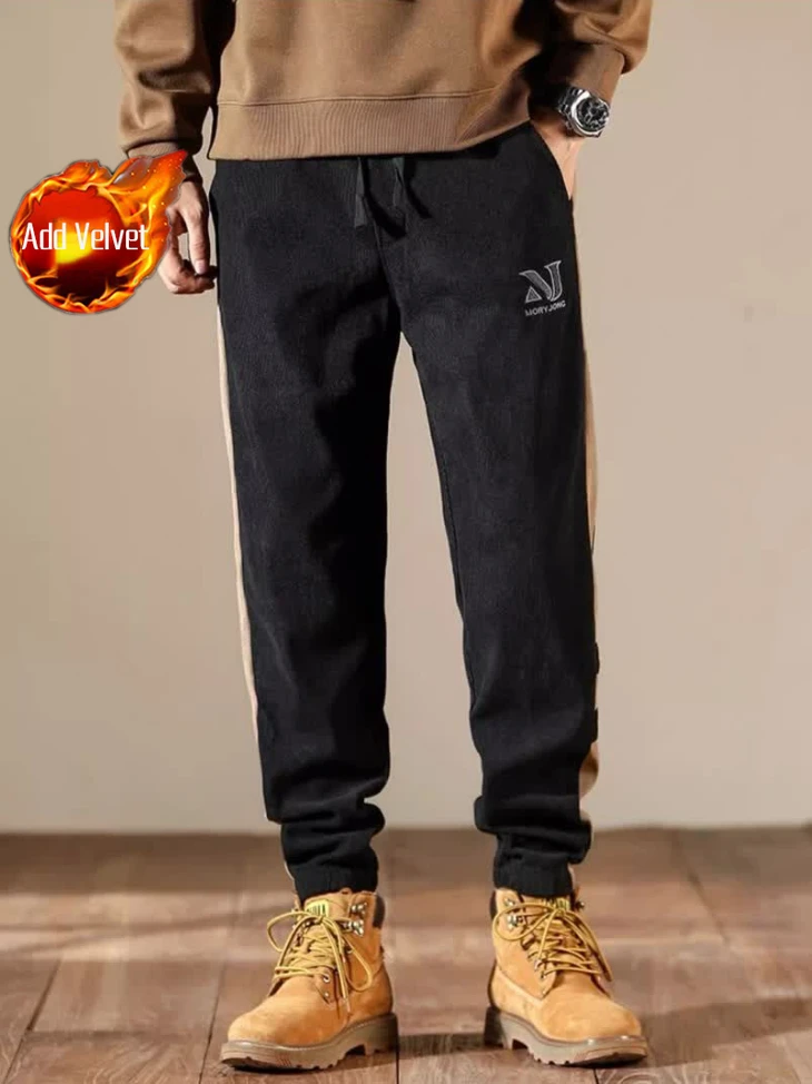 Pantalon Cargo Baggy en Velours Côtelé pour Homme, Vêtement de Styliste, de Luxe, de Rue, Esthétique, Moins Cher, Décontracté, FjMan: 4XL / BLEU CIEL