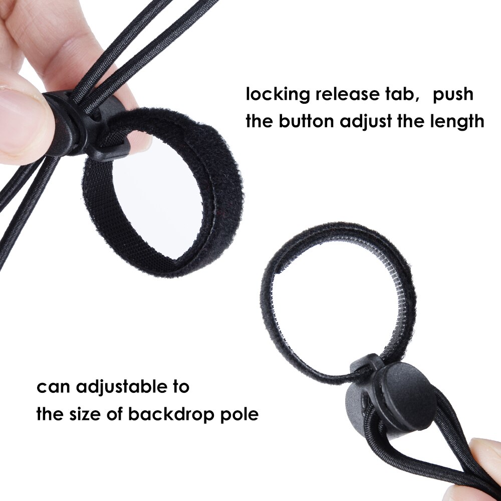 12 PCS/Lot Photo Video Studio Background Backdrop Clamps Clips Holder with 8.2 inches/21 cm Adjustable Elastic Cord