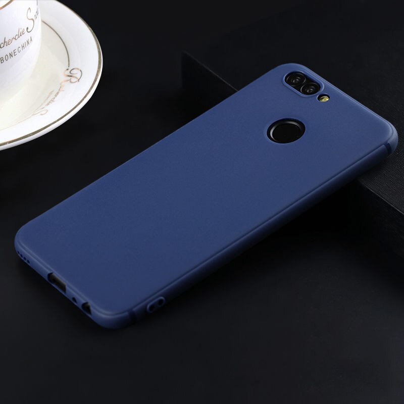 MAKAVO per Huawei Nova 2s Plus custodia 360 protezione custodia protettiva in Silicone morbido opaco per custodie per telefoni Huawei Nova 3i: For Huawei Nova 3 / Blu