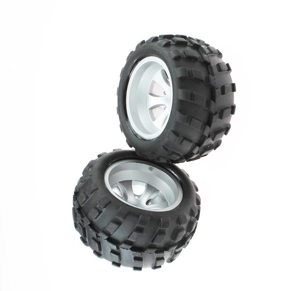 2/4pcs RC Car Tires Rubber Mini Tire Set Wheel Rim Tyre RC Vehicle Parts For WLtoys A979 A979-B A979-A A979-02: Right tire