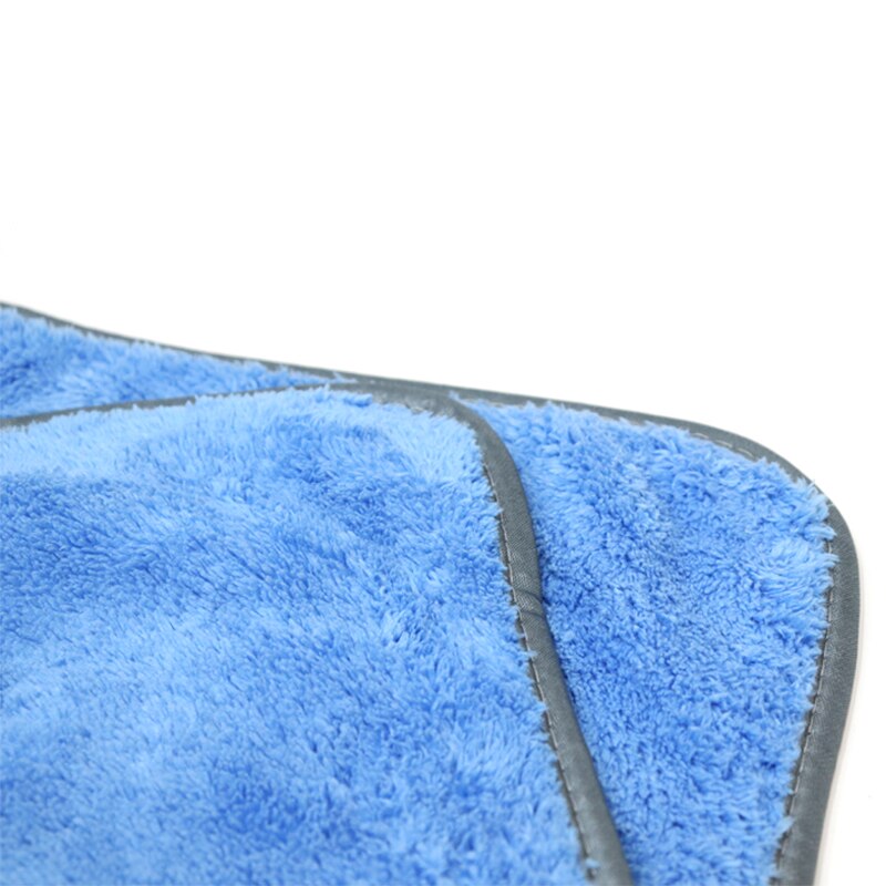 AUTO tigre de lana de Coral toalla para limpieza de coche detallado de coches secado Toalla de microfibra de tela lavadora automática toallas: Blue 40x60 cm