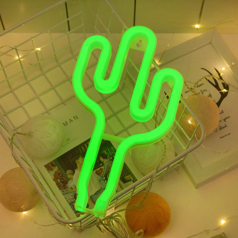 Led neonskilt lys halloween flagermus flamingo neon pink julefest bryllupsindretning børneværelse natlampe vægindretning 9 slags