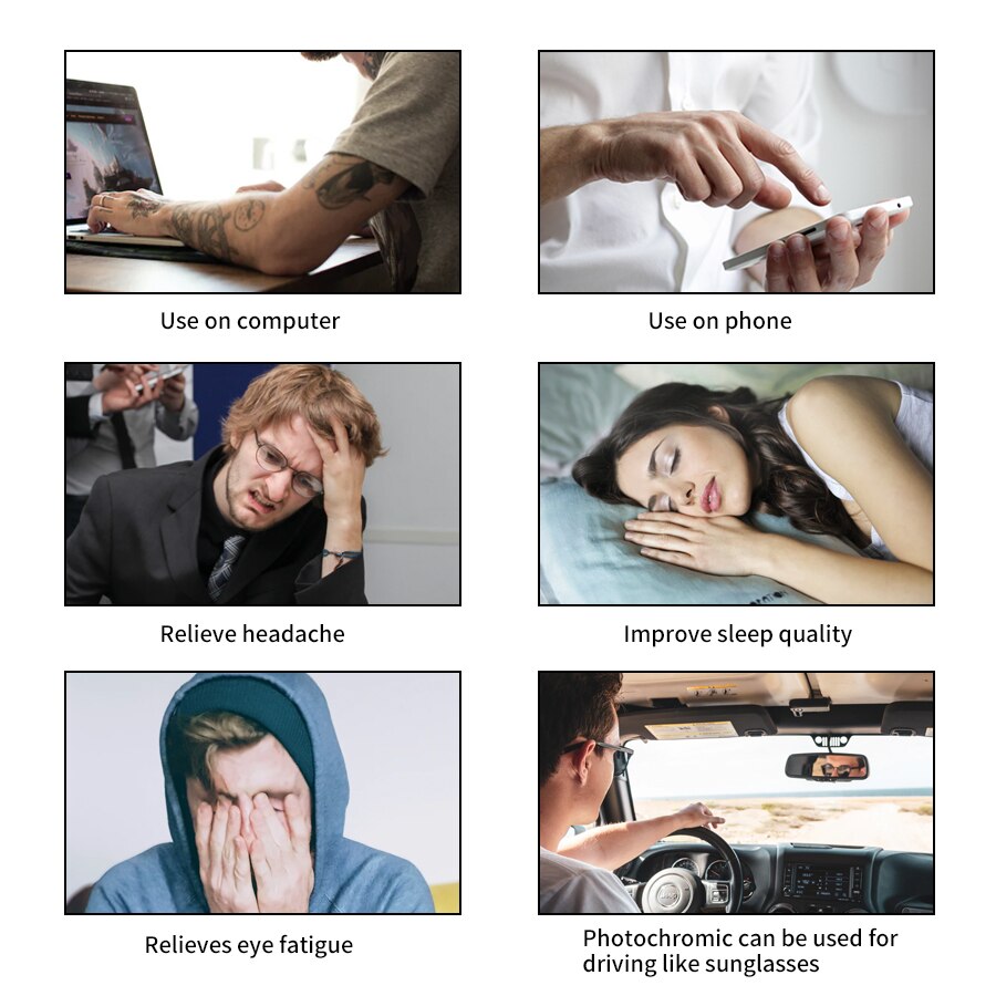 AEVOGUE Mann Photochrome Gläser Frau Anti-Blau Licht Gläser Optische Rahmen Computer Brillen Brillen AE0895