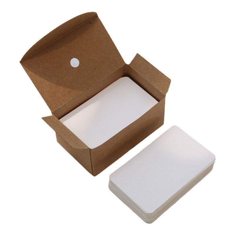 100 Sheets/Box Paper Message Card Blank Handwritten Memo Notecards Postcard N7MA