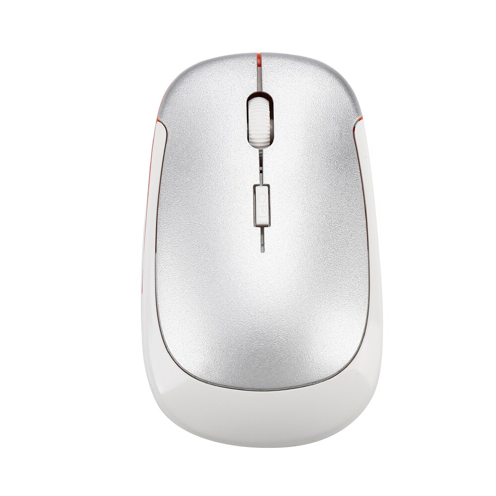 2.4GHz Wireless Mouse Optical 4 Buttons Mouse Gamer USB Receiver 1200DPI Wireless Mouse Gaming Mouse For Laptop Computer: Silver