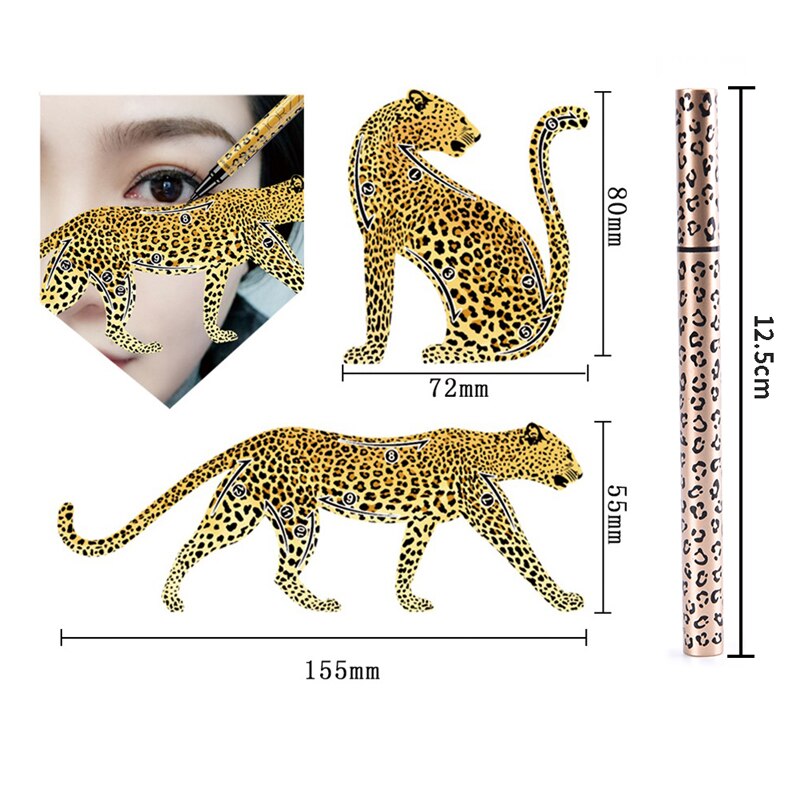 Eye Makeup Stencils Cheetah Eyeliner Stencil Template Shaping Tool With Eyeliner