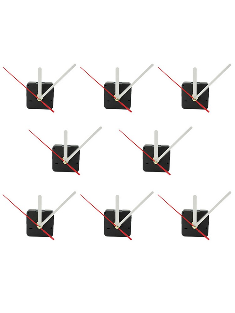 8X DIY Zauberstab Quarzuhr Bewegung Weiß + verrotten Hände Spindel Mechanismus Reparatur Werkzeug Kunststoff + Aluminium