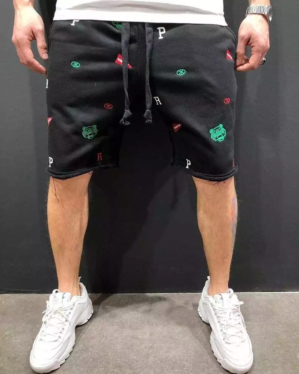 Zomer Bodybuilding Vijf-Point Broek Mannen Gym Fitness Oefening Casual Sport Broek Mode Trend Elastische Slanke Shorts