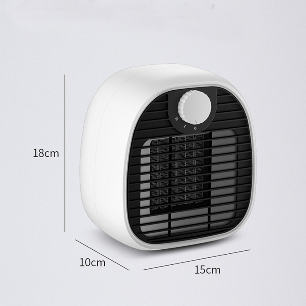 Calentador eléctrico de 1000W, calefactor de invernadero ajustable de dos velocidades, calentador eléctrico de escritorio rápido y silencioso para oficina