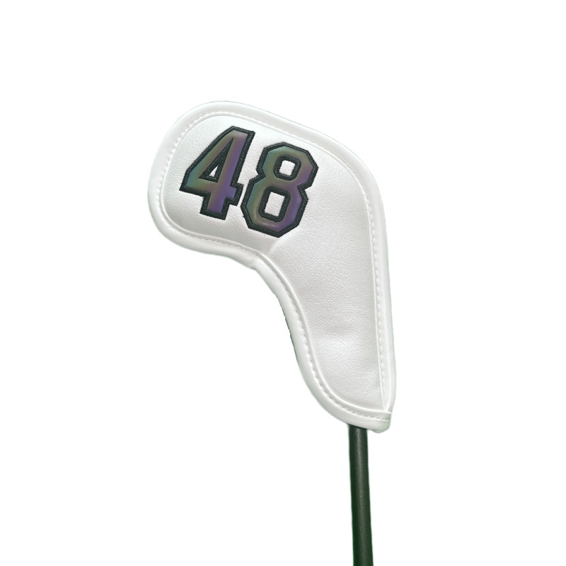 Golf Wedge Head Covers Magneet Close Cover Wiggen Headcovers Nummers 48 50 52 54 56 58 60 Graden Wit/zwart Golf Iron Cover: Lavendel