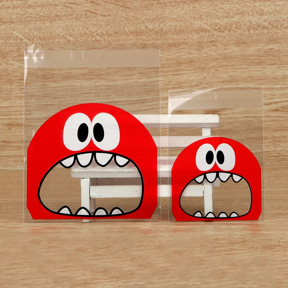 100 piece/pack Food Grade Plastic Self Adhesive OPP Bag For Cookie Candy Preserved Fruit Storage Food Snack Packaging Bag