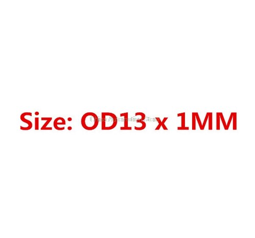 100 Stuks Zwart Nitril butadieen "O" Type Afdichting Rubber Ring Pakkingen 4.5/5/5.5/6 /6.5/7/8/9/10/11/12/13/* 1 MM: 1mm X 13