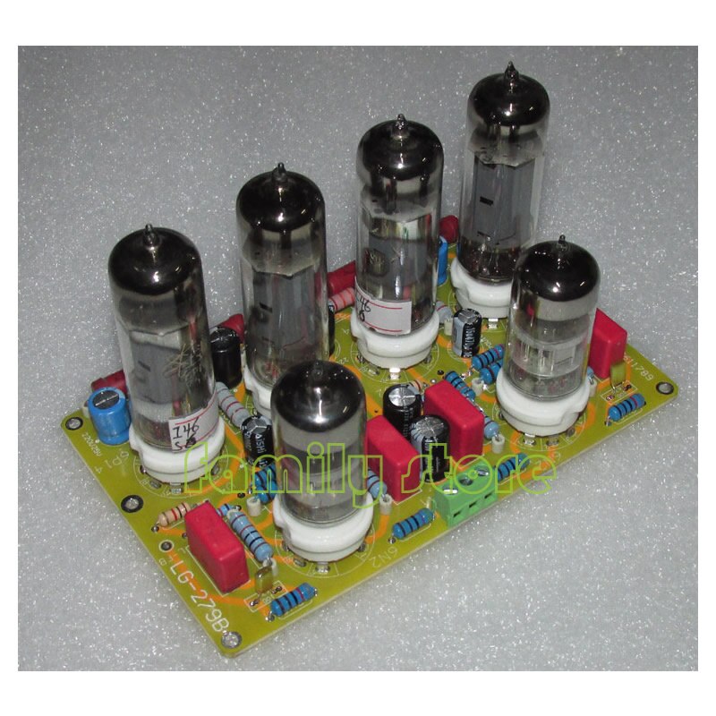 Classic Mooie Geluid Dynaco Versterker Push-Pull Lijn Stereo Versterker Board6N2 + 6P14, buis Amplified Inverterende Push-Pull Uitgang