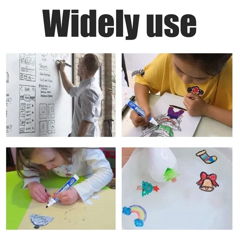 12 Stck Magische Trockenen Löschen Marker Wasser Malerei Stift Whiteboard Marker Stifte einstellen Gekritzel Wasser Schwimm Stifte Malerei Werkzeug