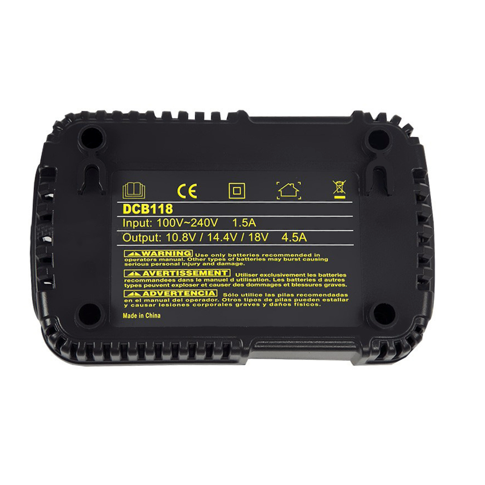 110V-220V AD/DC adaptador de 12V cargador de energía para Dewalt 12V 14,4 V 20V batería de 60V DCB105 DCB015 DCB105 DCB118 DCB101 nos enchufe de la UE