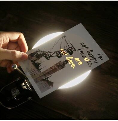 Onzichtbare Wenskaart Glow Postkaart Kerstcadeau Verborgen Tekst Bericht Card Thanksgiving Brief Diy Zegen Papier Envelop: B