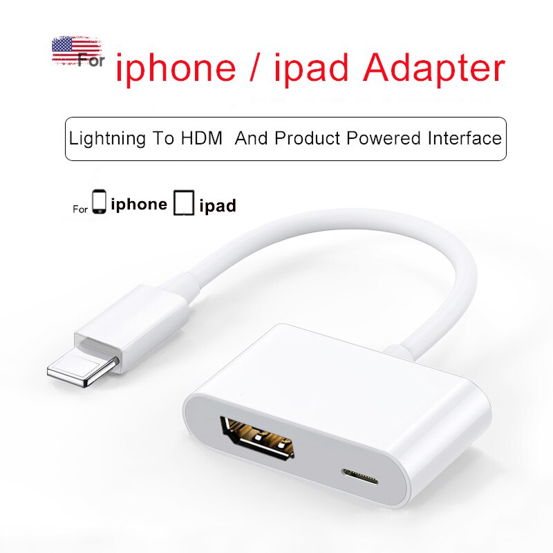 Lightning a HDMI-Cable Ethernet RJ45, adaptador hub USB iphone 3 en 1 para RJ45, conectar teclado, cámara y proyector