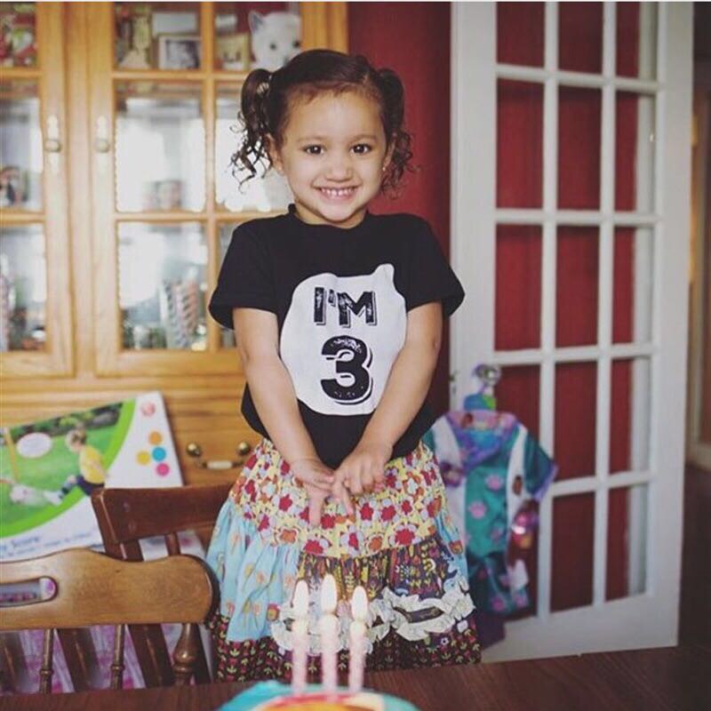 Sommer Mädchen jungen Tops Kid t shirts T Kleidung Baumwolle lustige T Shirts 1st Eine Jahre 2nd Geburtstag Outfits 3 jahr Weiß Tshirt