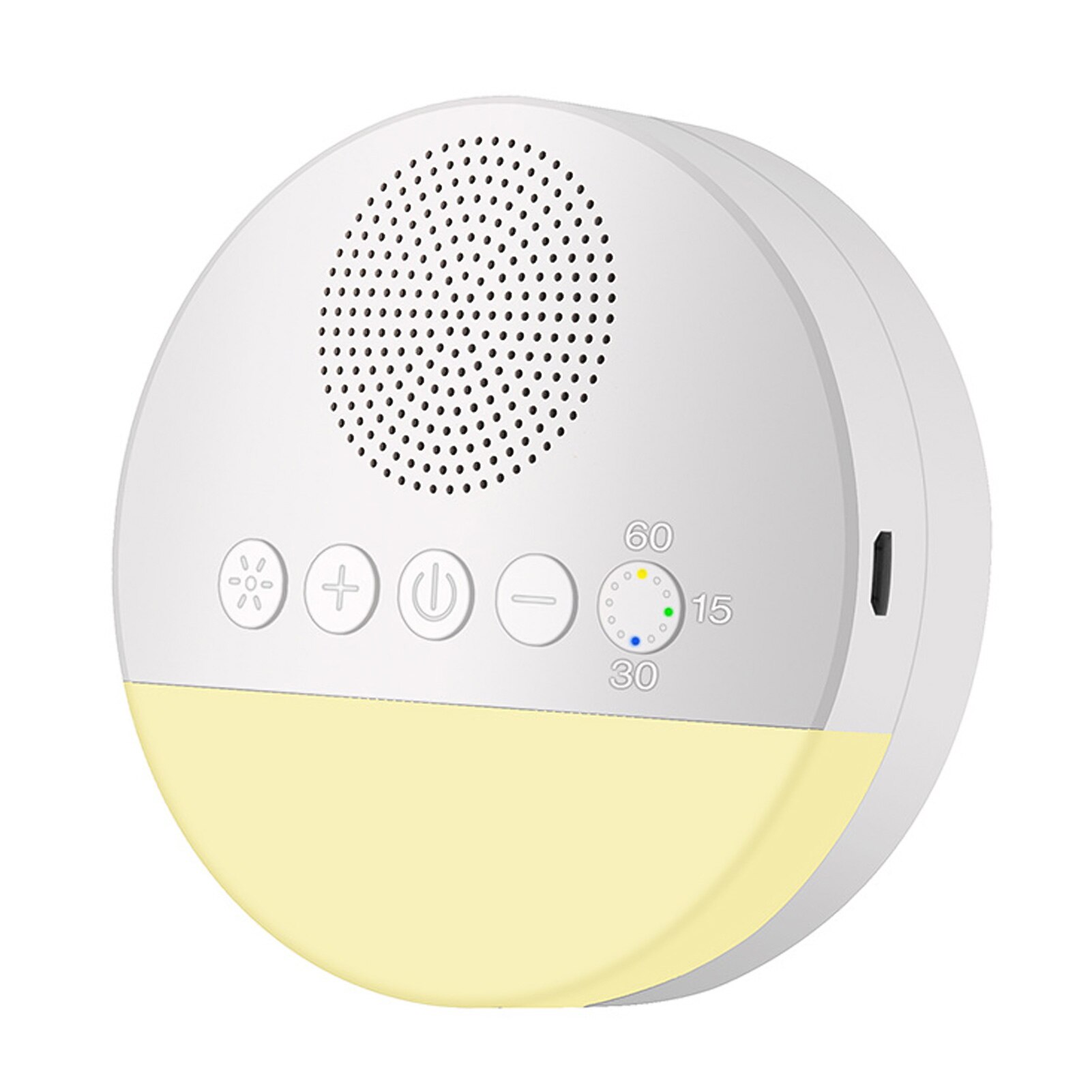 White Noise Sleep Machine Built-in 6 Soothing Sound Soft Breath Light 15/30/60 Intelligent Timing Sleep Relaxation Monitor