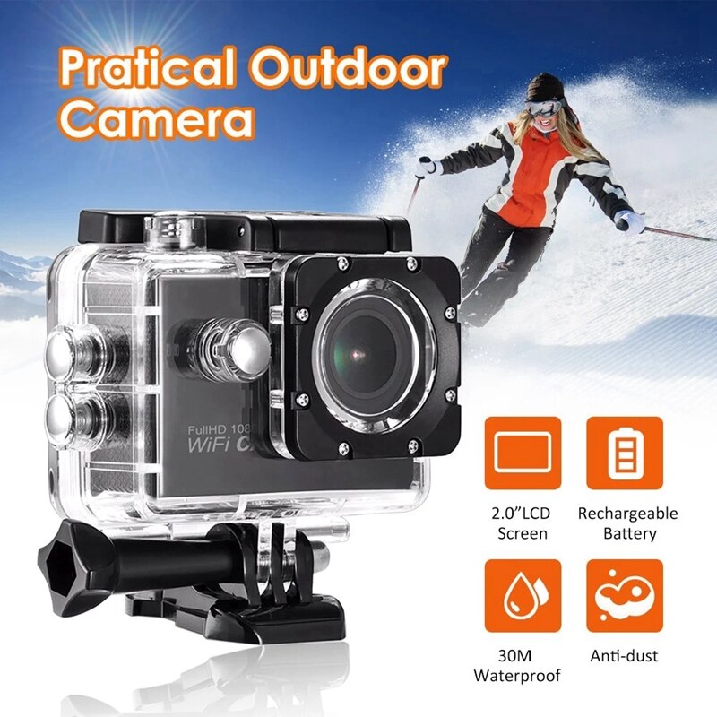 AT-G100 Outdoor 2.0 Inch Lcd Sn 1080P High Definition Camera Scouting Video Camera Ondersteund 32G(Max.) T-F Kaart Waterdichte D: Default Title