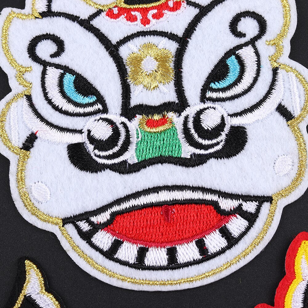 Dieren Geborduurde Tijger Hoofd Borduurwerk Reparatie Patches Tas Jas Jeans Ijzer Op Patches Voor Meisjes Jongens Kleding Sticker