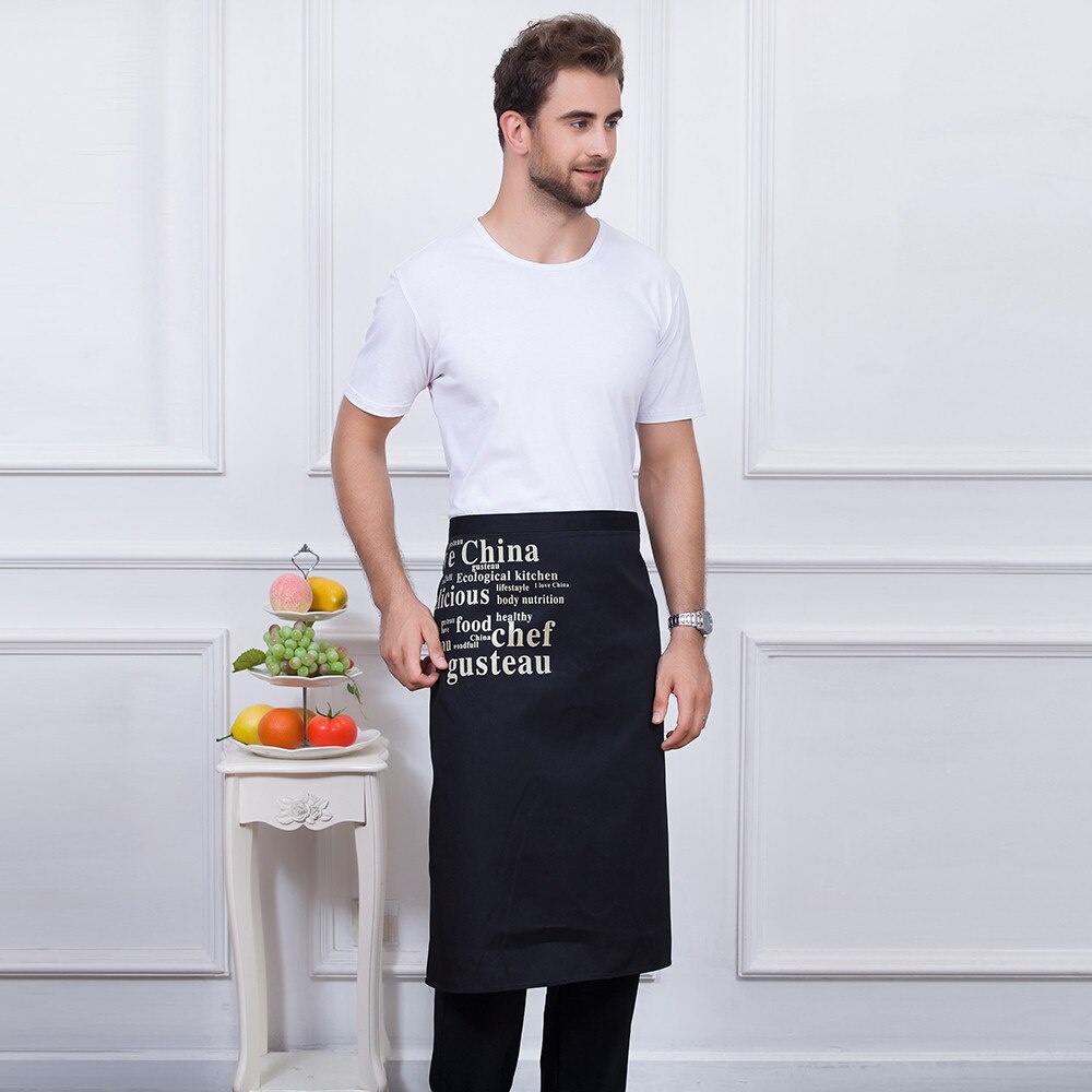 5 farver unisex drage grafisk print langt køkken arbejde restaurant hjemmelavet forklæder madservice tjener hotel uniformer